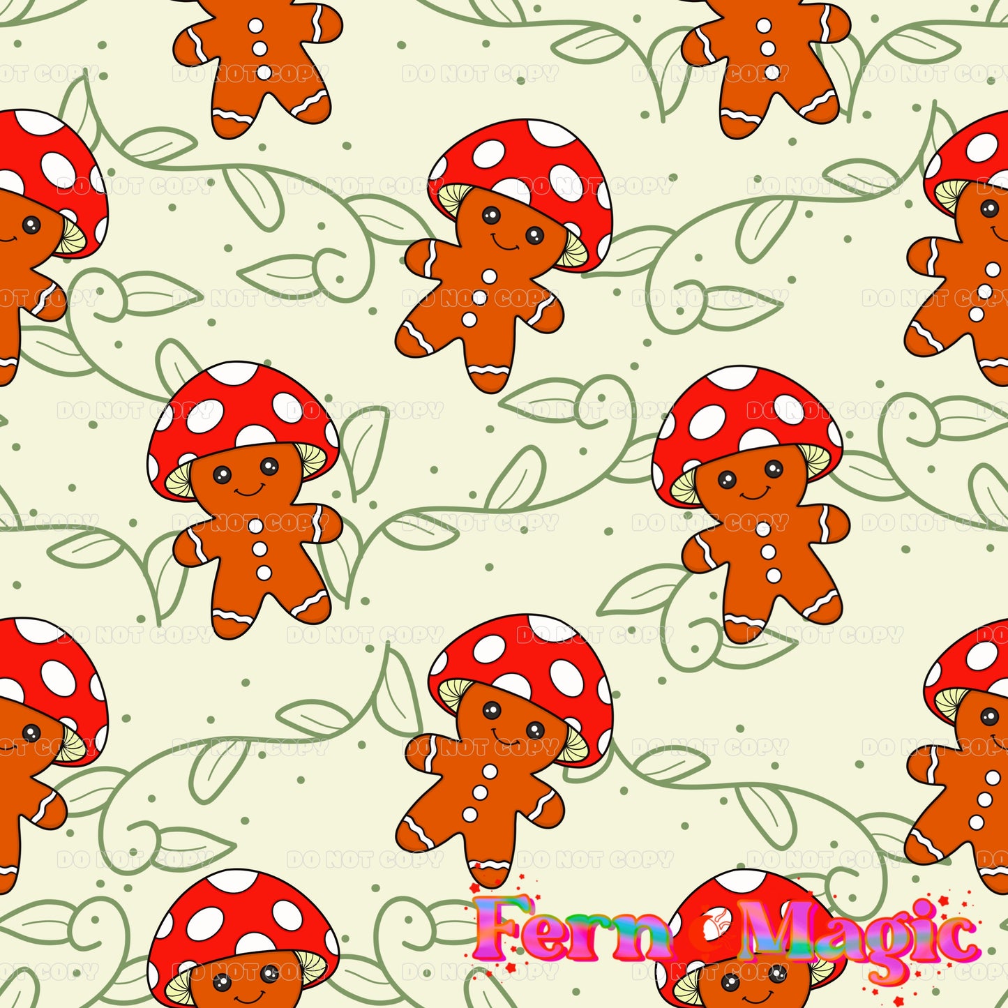LIMITED mushroom gingerbread men