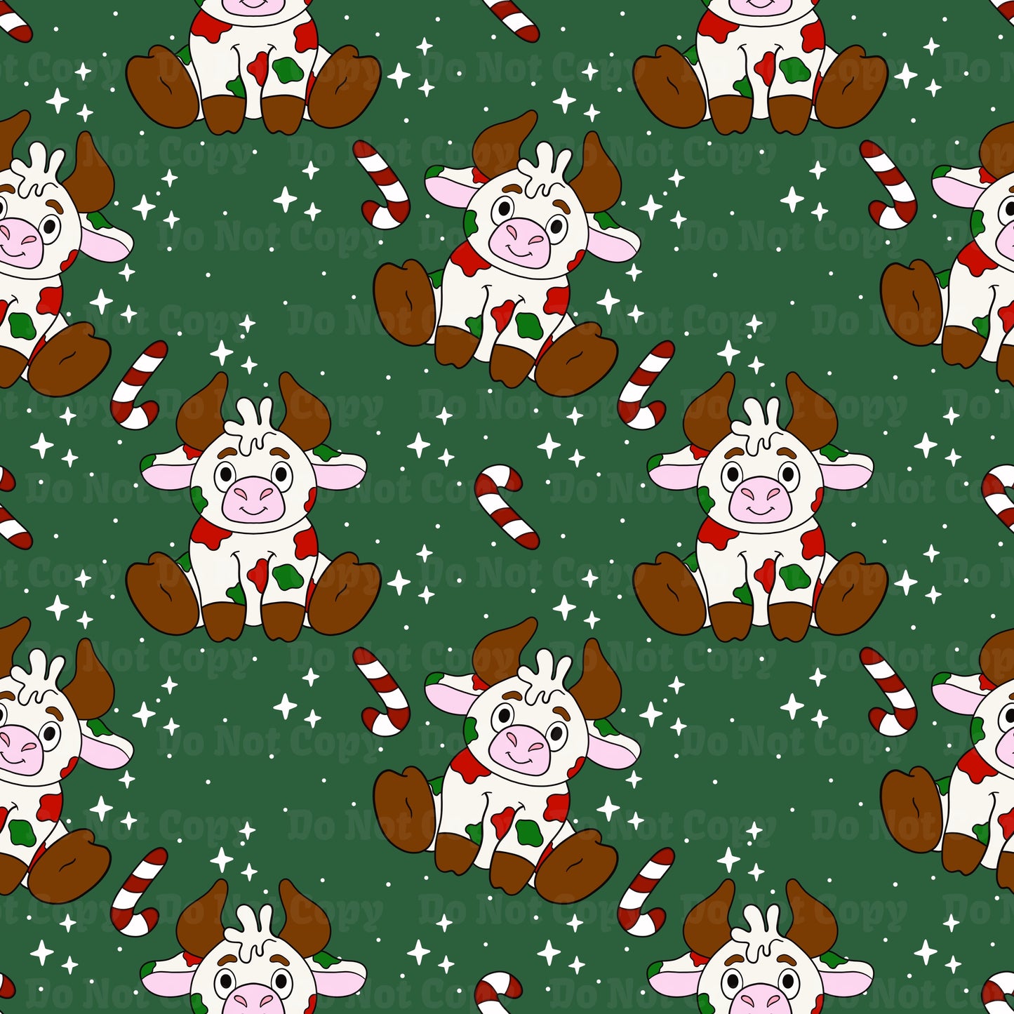 Cozy Christmas Cow