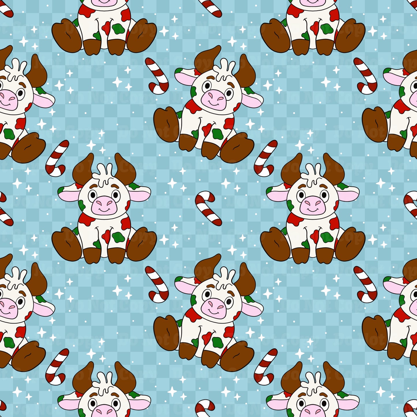 Cozy Christmas Cow