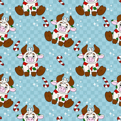 Cozy Christmas Cow
