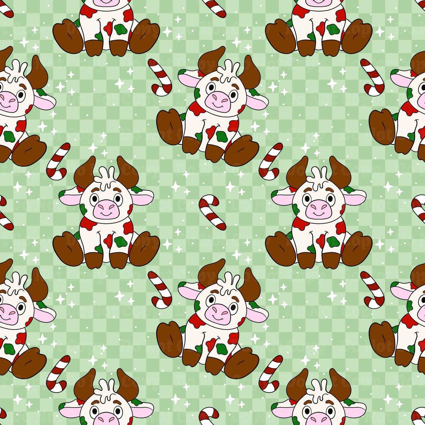 Cozy Christmas Cow